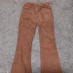 Gap Jean Pants Girls 8, Brown '70s Flare Corduroy BootCut Y2K